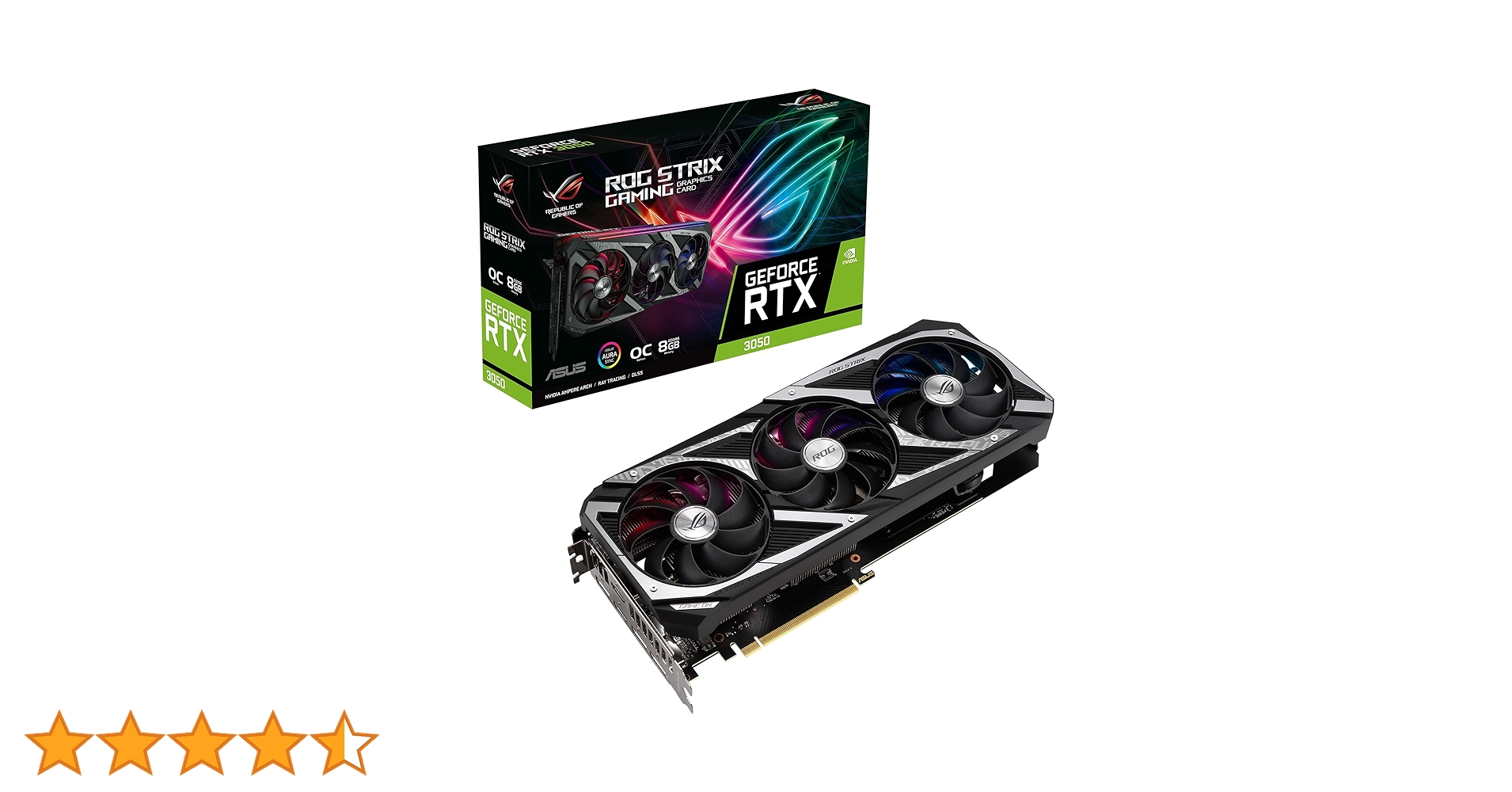 ASUS ROG Strix NVIDIA GeForce RTX 3050 OC Edition Gaming Graphics